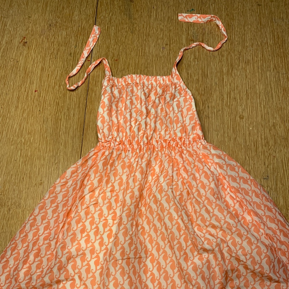 Crewcuts seahorse halter dress. Size 8